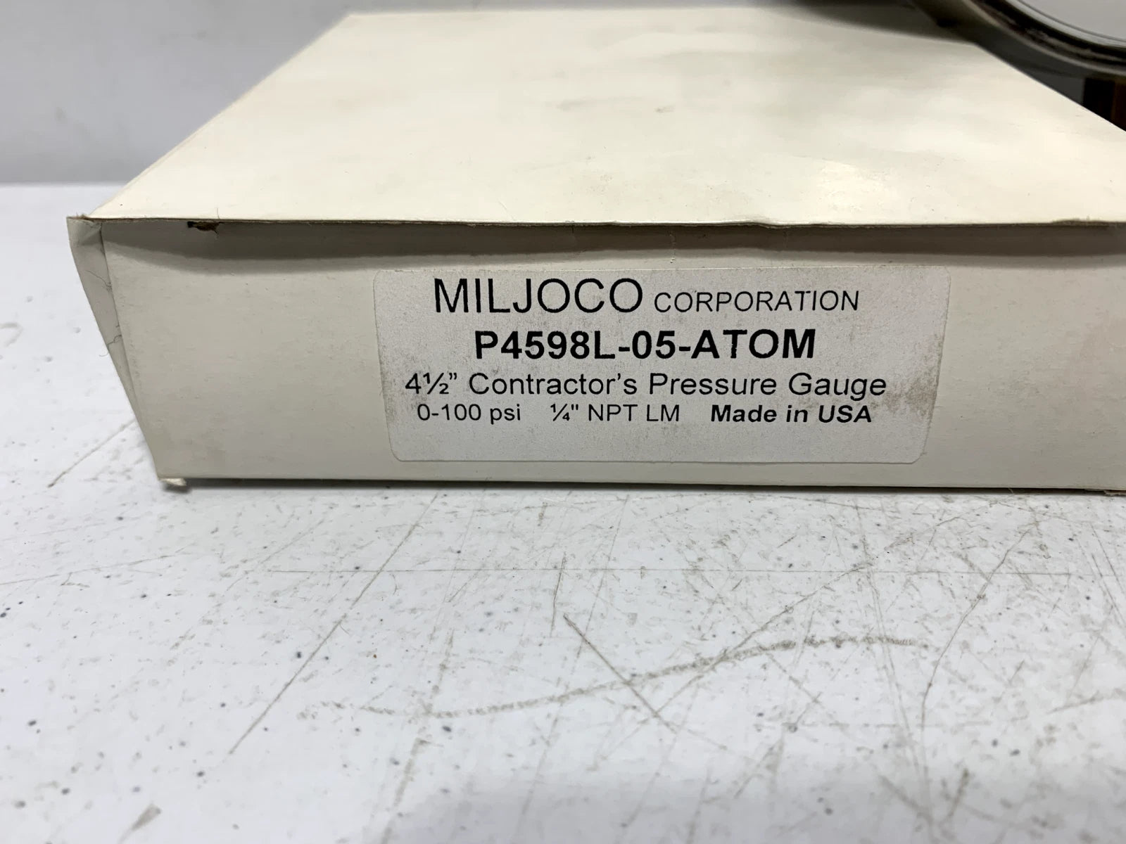 MILJOCO MILJOCO P4598L05 Pressure Gauge 0-100 PSI 1/4 NPT Bottom Mount