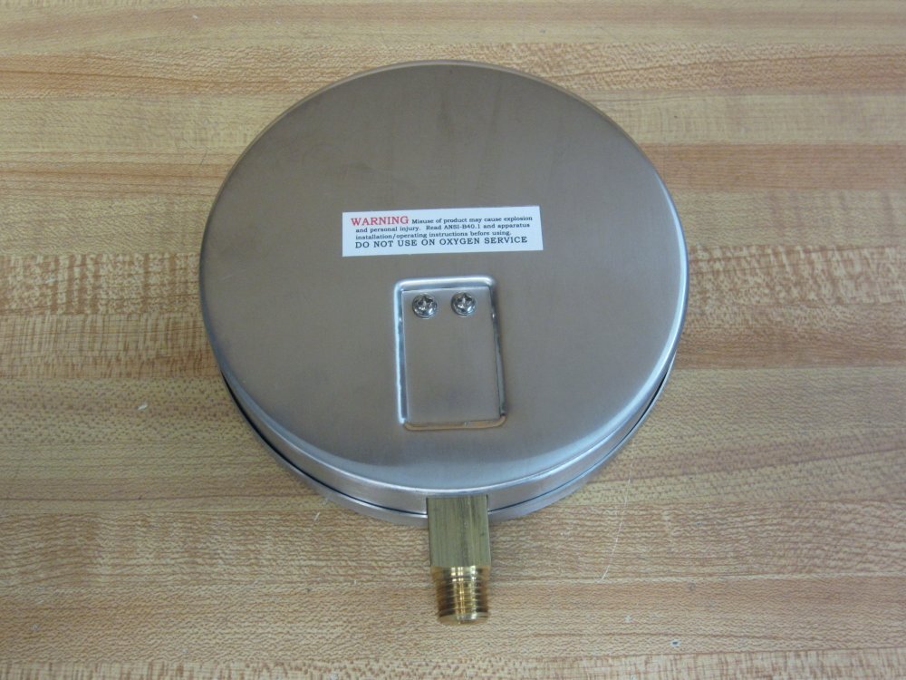MILJOCO Miljoco P4598L07 4-1/2 Stainless Steel Lower Mount Pressure Gauge