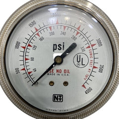 MILJOCO Miljoco P4598L07 4-1/2 Stainless Steel Lower Mount Pressure Gauge