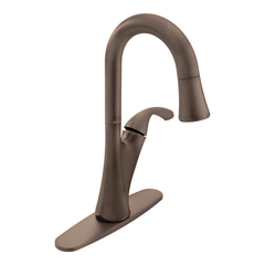 MOEN Moen 6124ORB Notch One-Handle Pulldown Bar Faucet Oil Rubbed Bronze