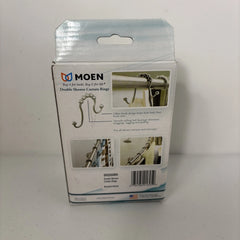 MOEN Moen SR2200BN Brushed Nickel Shower Curtain Rings - Set of 12