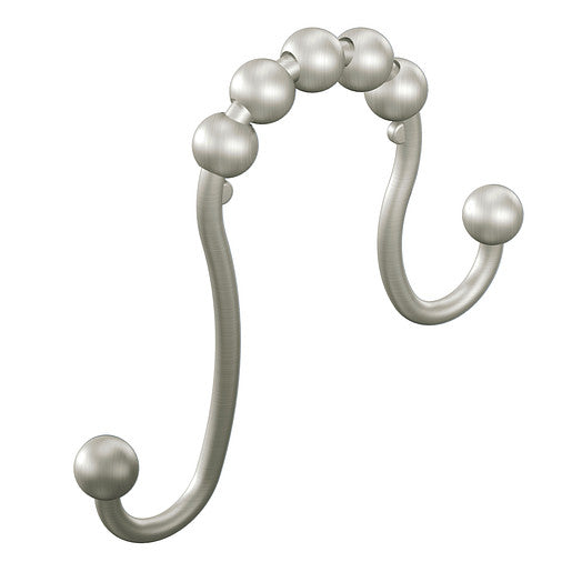 MOEN Moen SR2200BN Brushed Nickel Shower Curtain Rings - Set of 12