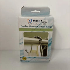 MOEN Moen SR2200BN Brushed Nickel Shower Curtain Rings - Set of 12