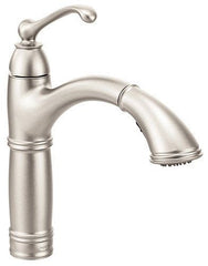 MOEN Moen S73709SRS Brookshire One-Handle Pull-Out Kitchen Faucet