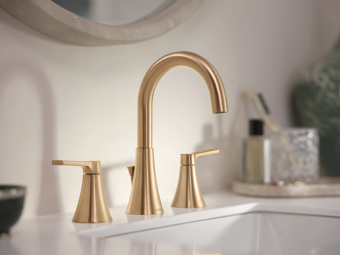 MOEN Moen TV64433BZG Two-Handle Widespread Bathroom Faucet