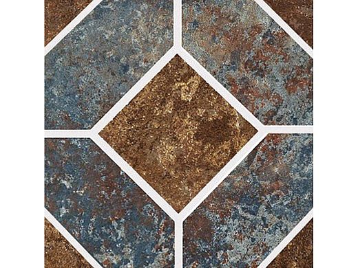 NATIONAL National AZ6DECO Aztec Series 6x6 Deco Cobalt Pool Tile