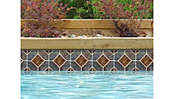 NATIONAL National AZ6DECO Aztec Series 6x6 Deco Cobalt Pool Tile