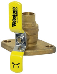 NIBCO NIBCO H-50404 1-Inch Sweat x Flanged Forged Brass Full Port Isolator Ball Valve