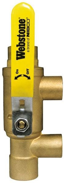 NIBCO NIBCO H-58654 Purge Tee Ball Valve