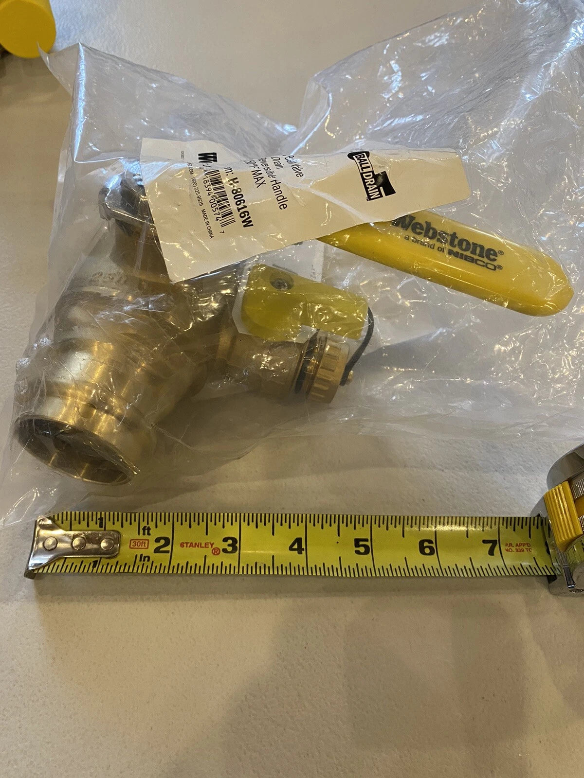 NIBCO NIBCO H-80616W Press x Press Full Port Ball Valve with Drain