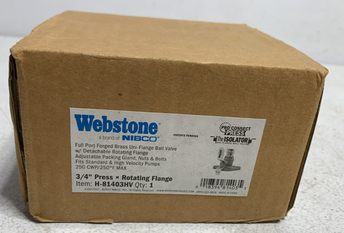 NIBCO NIBCO H81403HV 3/4 Press x Flange High Velocity Isolator