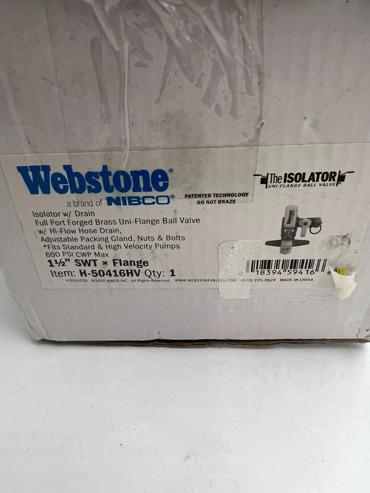 NIBCO NIBCO H-50416 Isolator Uni-Flange Ball Valve