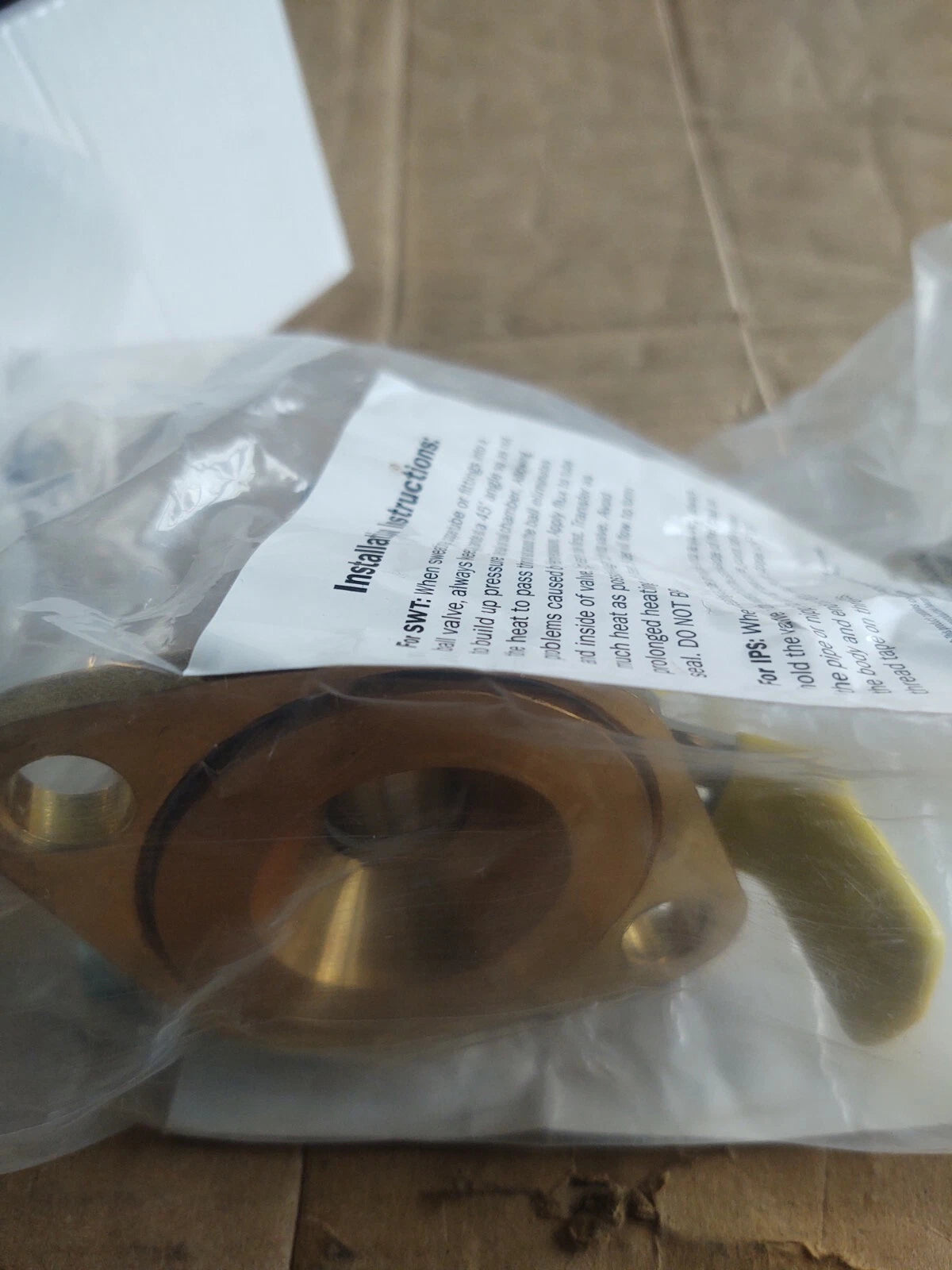 NIBCO NIBCO H-51403 3/4 in. Sweat x Flanged Forged Brass Full Port Isolator Ball Valve
