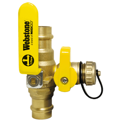 NIBCO NIBCO H-80612W 1/2-in. Press Full Port Ball Valve with Drain and Reversible Handle