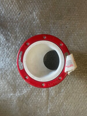 NIBCO NIBCO P820-422 4 x 3 PVC DWV 1-1/2 Offset Closet Flange w/ Adjustable Metal Ring