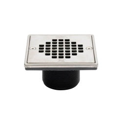 OATEY OATEY 038753422787 Oatey 130 Series ABS Square Shower Drain
