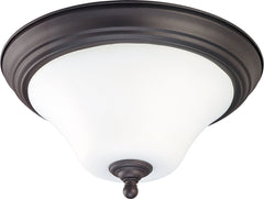 NUVO LIGHTING Nuvo Lighting 60/1846 Dupont 2-Light 15-Inch Dark Chocolate Bronze Flush Mount Ceiling Light