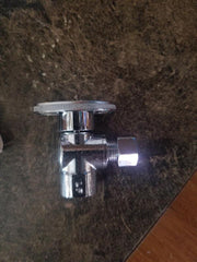 OATEY OATEY 4717PCLF 1/4-Turn Angle Water Stop Valve with 1/2 Nominal CPVC Inlet and 3/8 O.D. Outlet