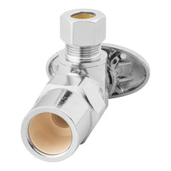OATEY OATEY 4717PCLF 1/4-Turn Angle Water Stop Valve with 1/2 Nominal CPVC Inlet and 3/8 O.D. Outlet