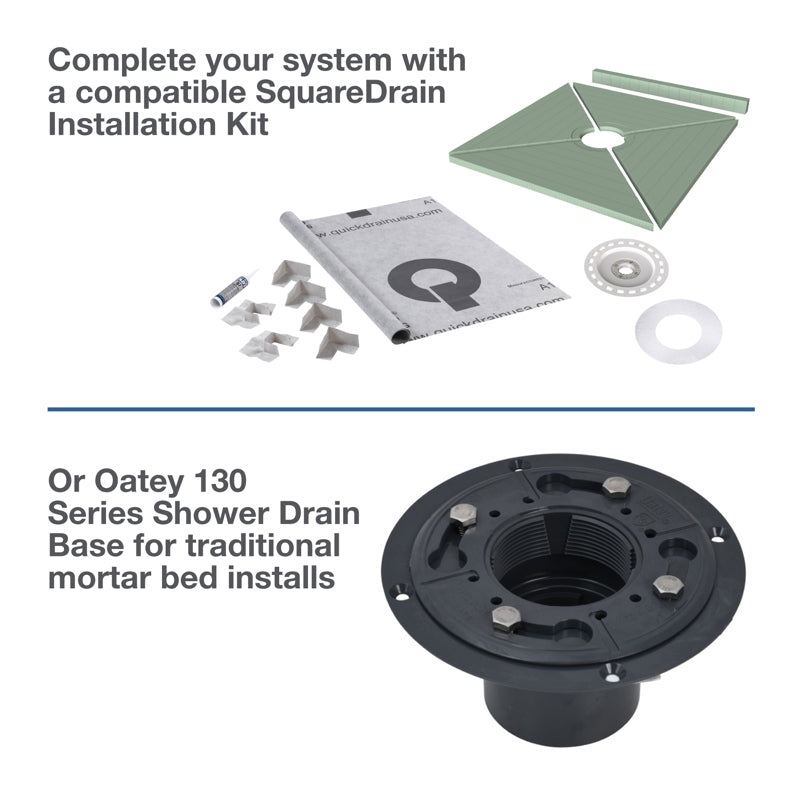 OATEY OATEY SD04BGDC QuickDrain 4 in. Square Deco Kit