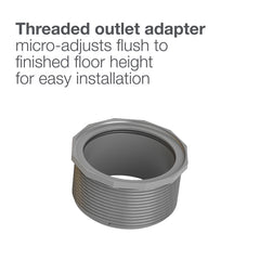 OATEY OATEY SD04BGDC QuickDrain 4 in. Square Deco Kit