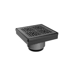 OATEY OATEY SD04MBDC Oatey QuickDrain SquareDrain 4 in. Deco Kit - Matte Black