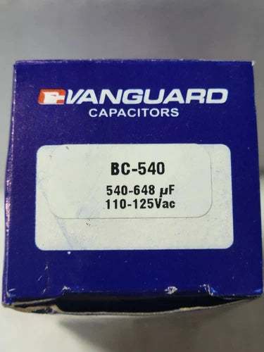 PACKARD PACKARD BC540-125 Start Capacitor 540-648 uF 110-125 VAC