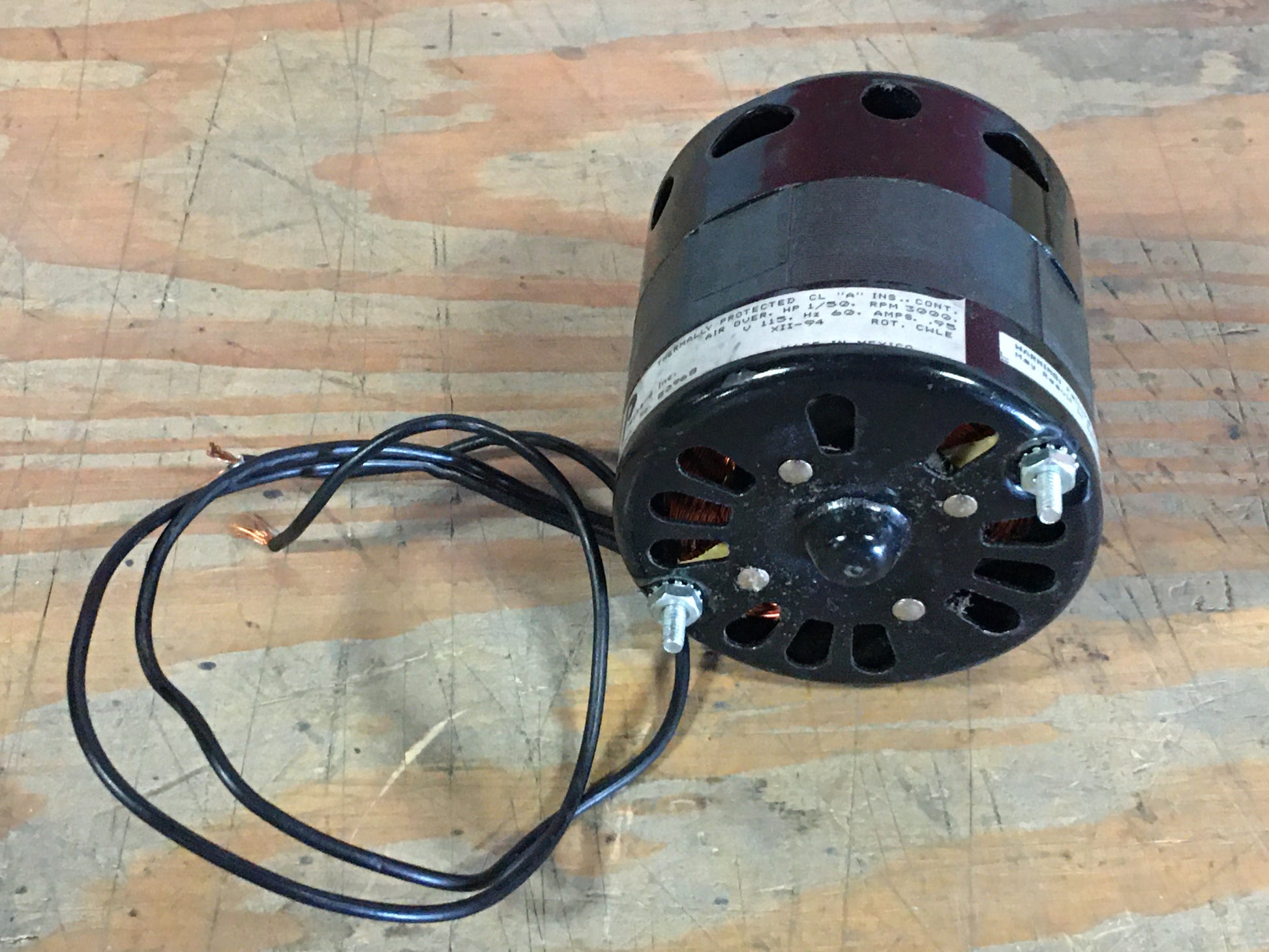 PACKARD Packard 80968 Electric Motor - 1/50 HP, 115V, 60Hz, 3000 RPM