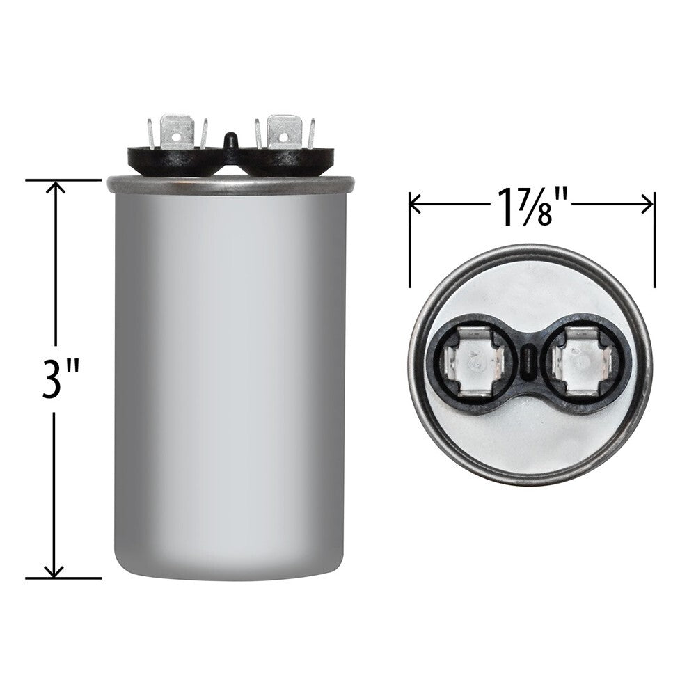 PACKARD PACKARD RD40/5-370A Packard TITAN HD Run Capacitor 40+5 MFD 370 Volt Round RD40/5-370A