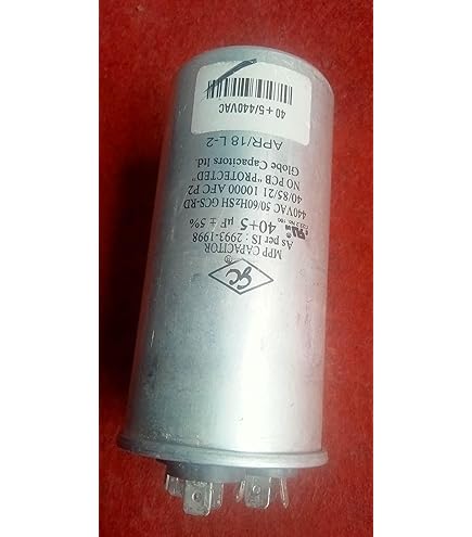 PACKARD Packard RD40/10-440A Packard Titan Hd Run Capacitor 40+7.5 Mfd 440/370 Volt Round