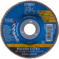 PFERD PFERD 60626 Polifan Flap Disc 40 Grit 4-1/2 in