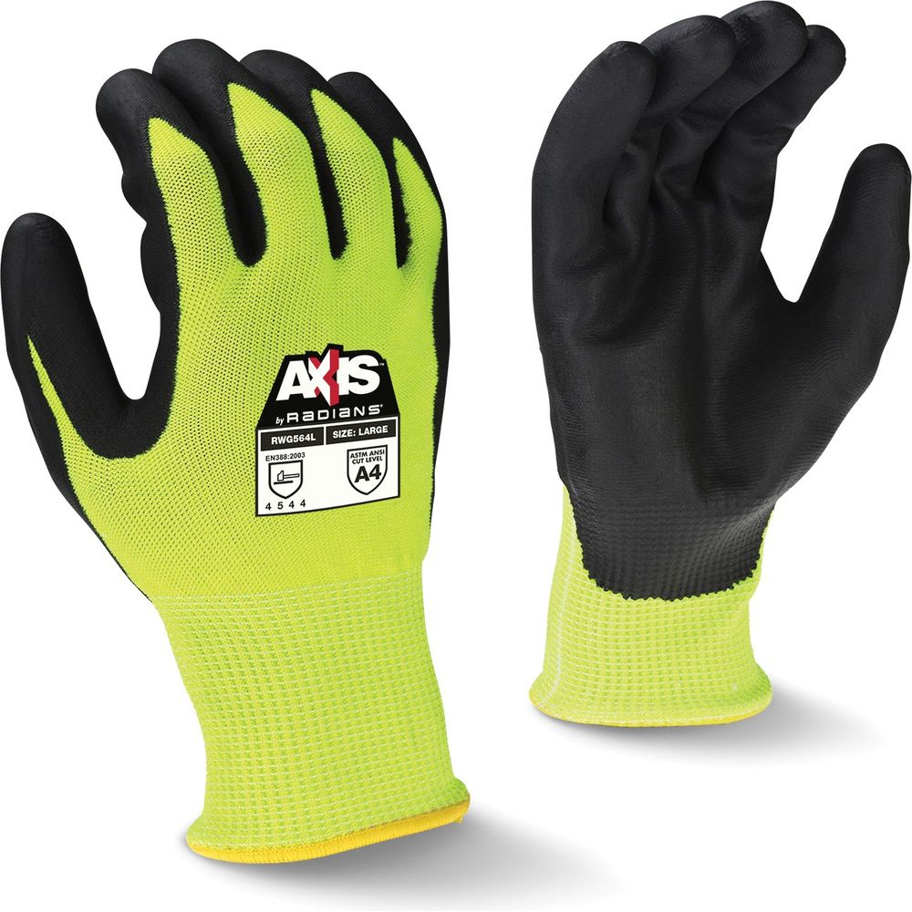 RADIANS Radians RWG564-L-DZ AXIS Cut Protection Level A4 Work Glove