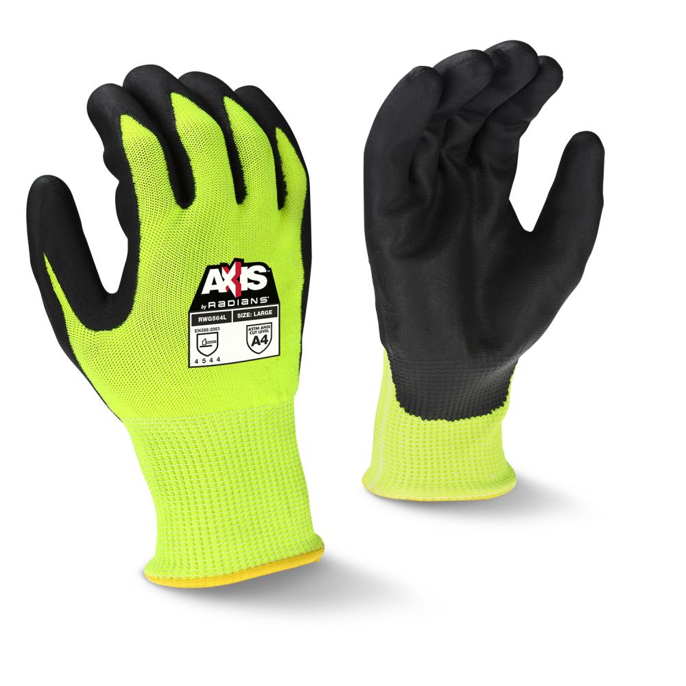 RADIANS Radians RWG564-L-DZ AXIS Cut Protection Level A4 Work Glove