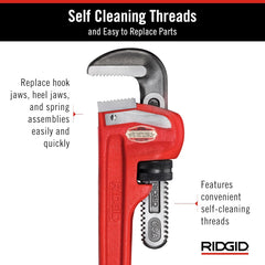 RIDGID RIDGID TOOLS 31025-CL 18 Heavy-Duty Straight Pipe Wrench