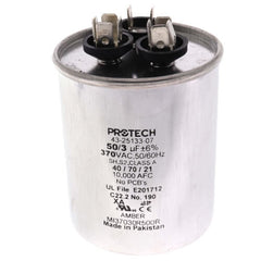 RUUD RUUD 43-25133-07 Dual Round Run Capacitor - 50/3 Microfarad 370V