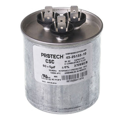 RUUD RUUD 43-25133-10 Dual Run Capacitor - 60+5 uF, 370VAC, Round