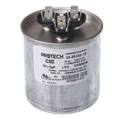 RUUD RUUD 43-25133-10 Dual Run Capacitor - 60+5 uF, 370VAC, Round