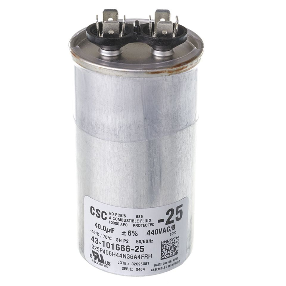 RUUD RUUD 43-101666-25 40/440 Single Round Capacitor