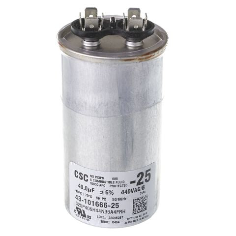 RUUD RUUD 43-101666-25 40/440 Single Round Capacitor