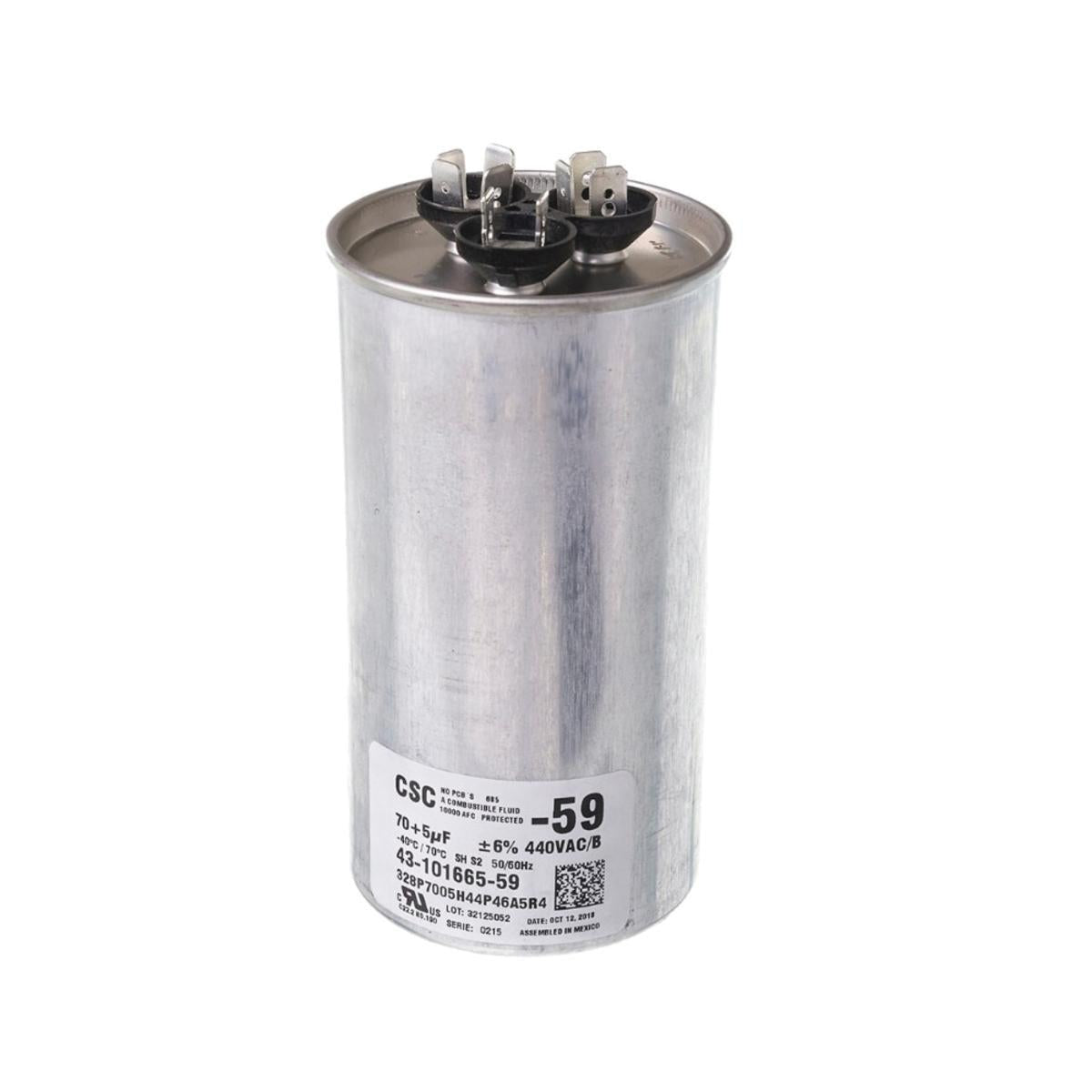 RUUD RUUD 43-101665-59 Dual Section Motor Run Capacitor