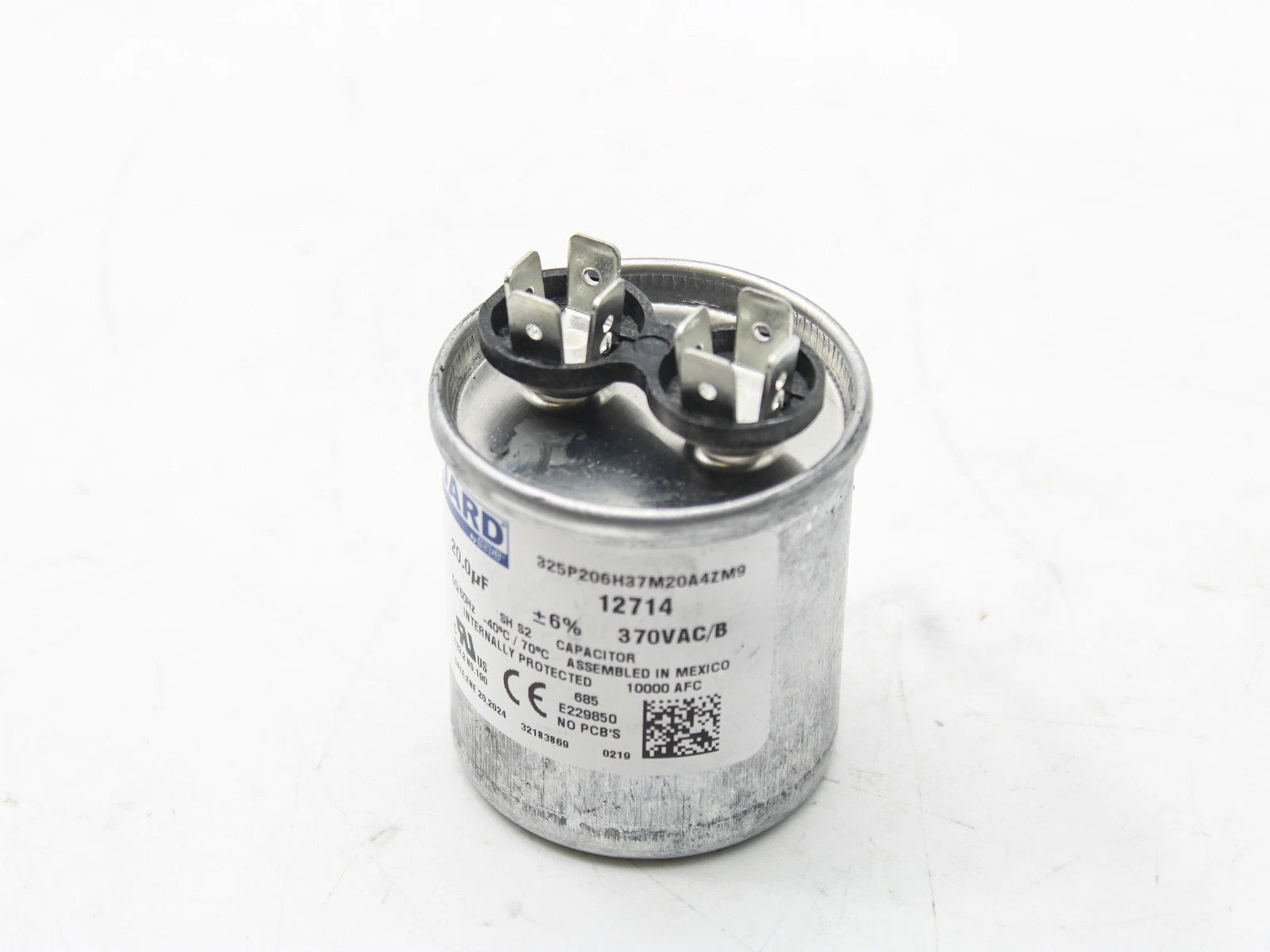 RUUD RUUD 43-25136-09 20 MFD 370V Round Run Capacitor