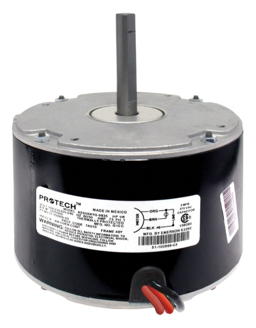 RUUD RUUD 51-100999-03 Condenser Motor 1/6 HP 208-230V