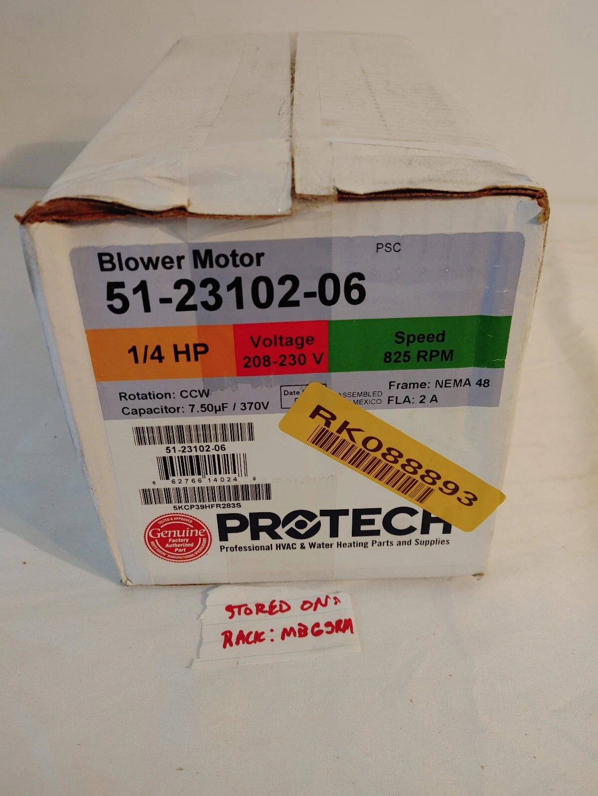 RUUD Ruud 51-23102-06 Blower Motor 1/4 HP Direct Drive Replacement