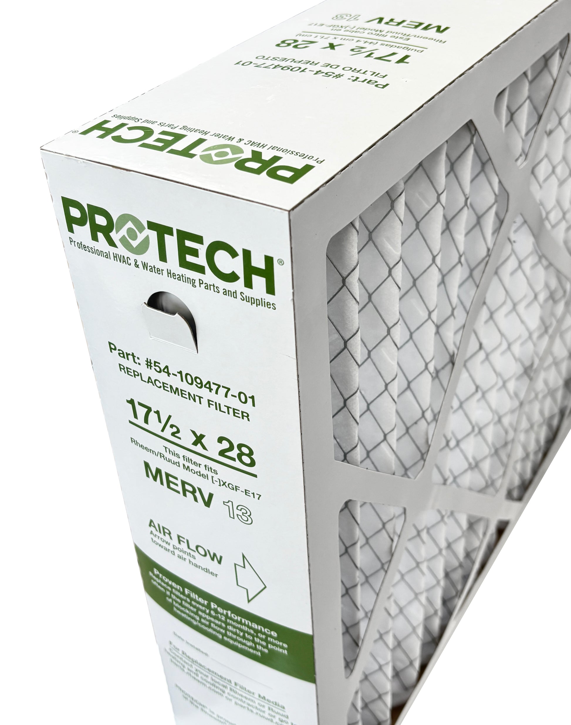 RUUD RUUD 54-109477-01 Air Cleaner Filter - Exact Fit, MERV 13