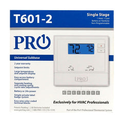 RUUD RUUD T601-2 Non-Programmable 1H/1C Thermostat