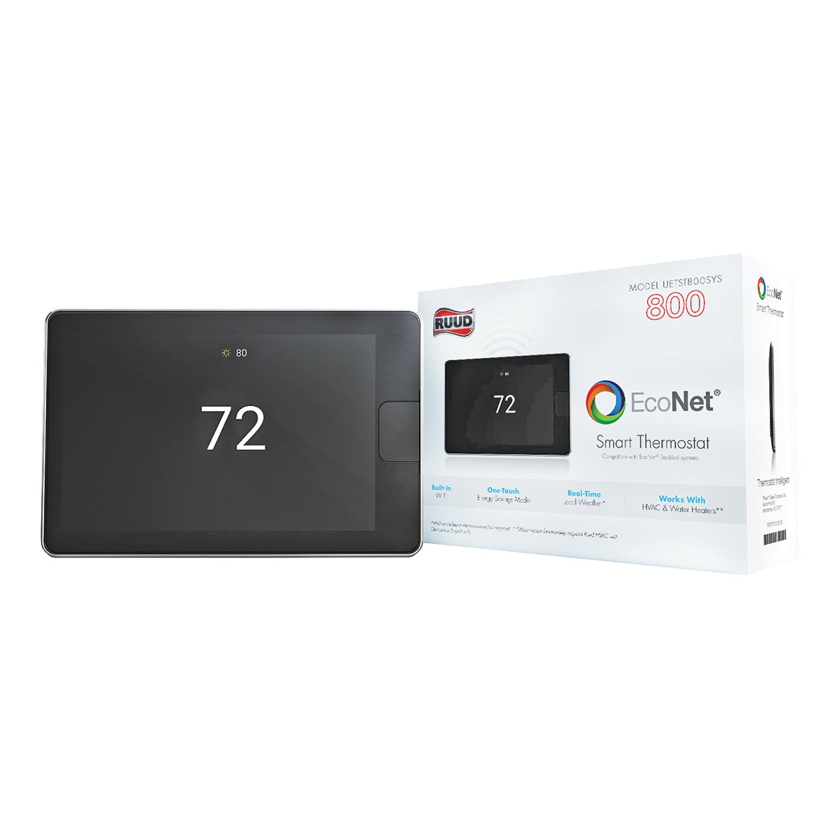 RUUD Ruud UETST800SYS EcoNet 800 Series Smart Thermostat