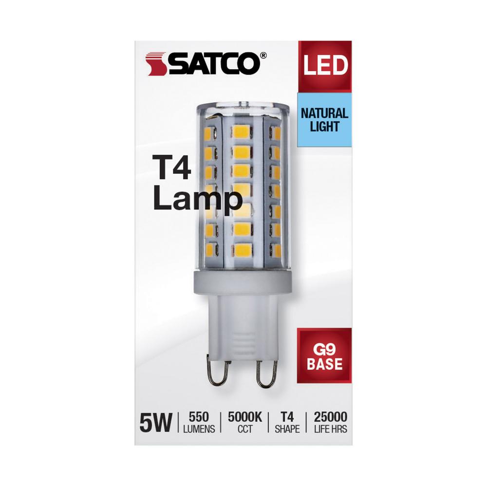 SATCO-NUVO Satco-nuvo S11239 5W LED G9 T4 5000K 120V Dimmable Clear Lamp