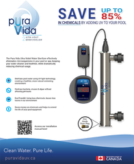 SELECT POOL PRODUCTS SELECT POOL PRODUCTS PV2-42C PuraVida2 UV Pool Water Sterilization System