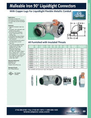 SEPCO SEPCO LT68 Zinc 90 Degree Liquidtight Connector