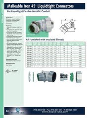 SEPCO SEPCO LT25 90 Degree Liquidtight Connector